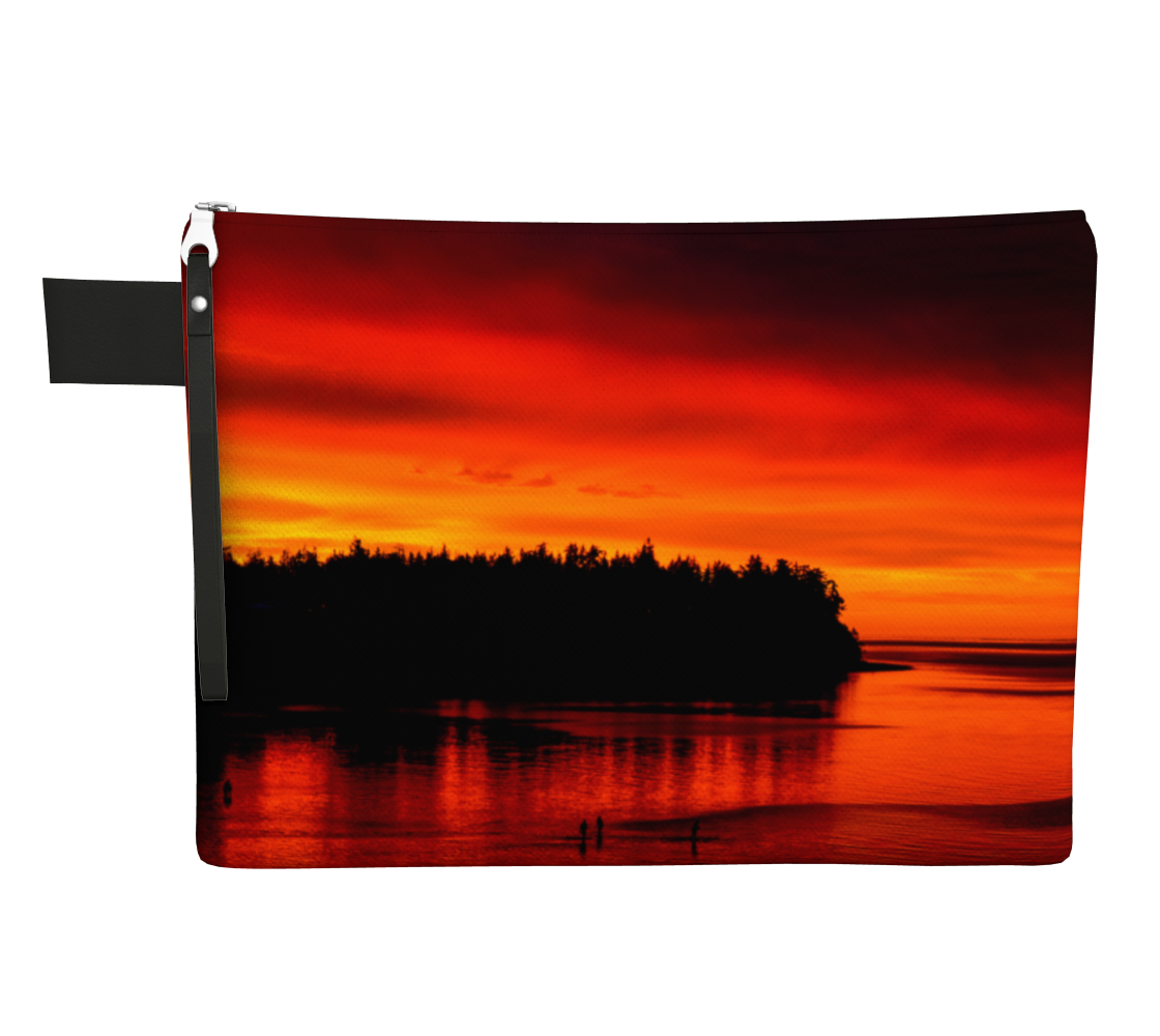 Awesome Sunset Zipper Carry all by Vanislegoddess.com available in 4 sizes.