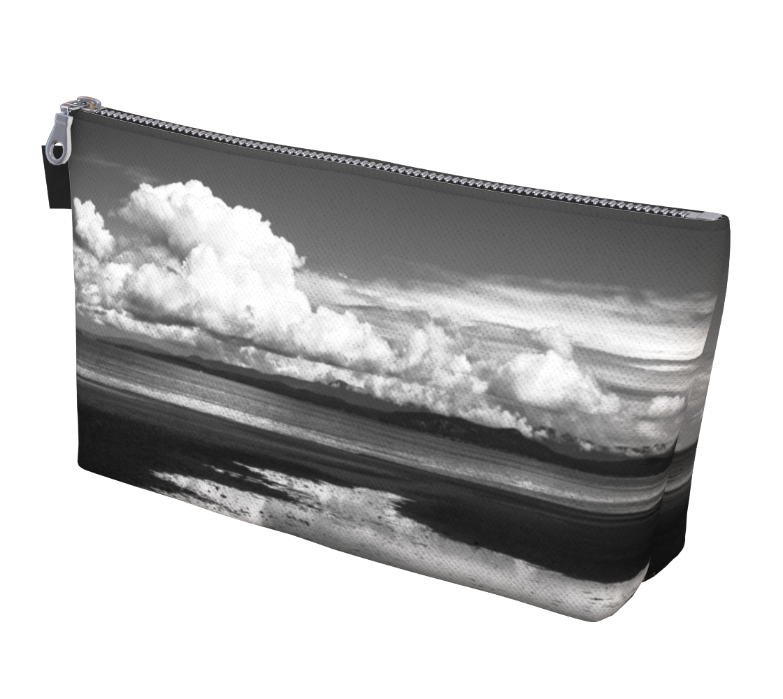 Parksville Beach makeup bag by Vanislegoddess.com is available in 2 sizes.