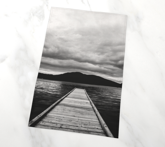 Ocean Pier Musgrave Landing Tea Towels Salt Spring Island  photography by Roxy Hurtubise VanIsleGoddess.com