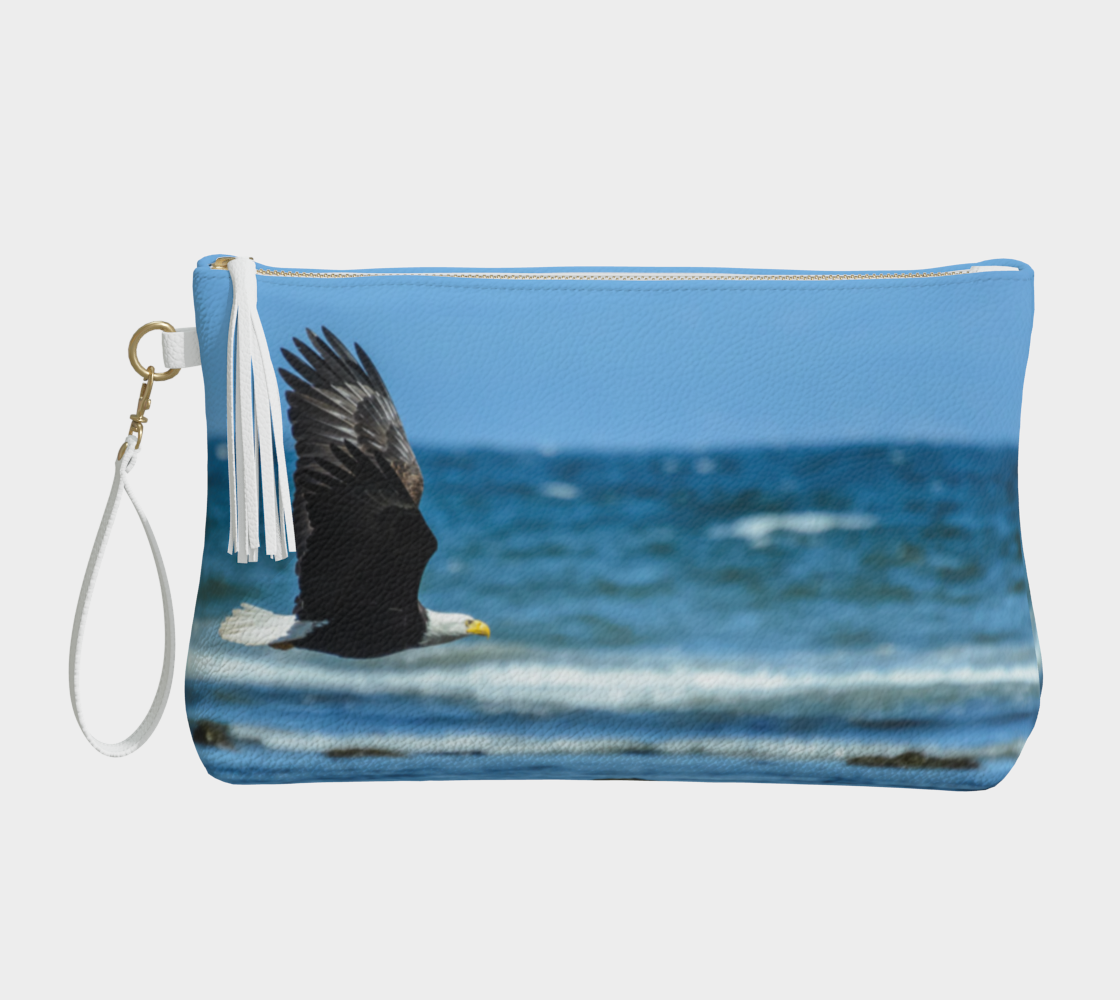 Fly Like A Eagle Vegan Leather Makeup Bag