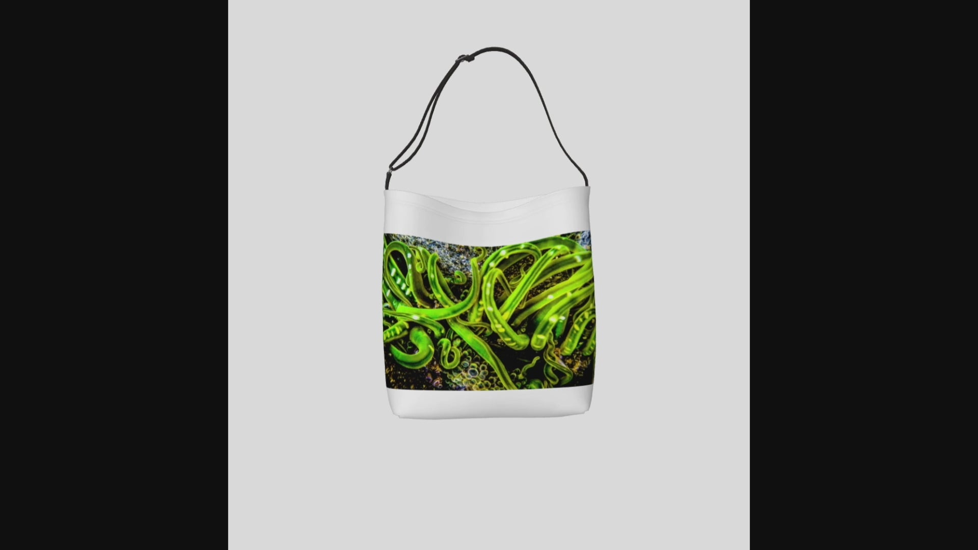 Video of the Entanglement Green Sea Anemone Day tote