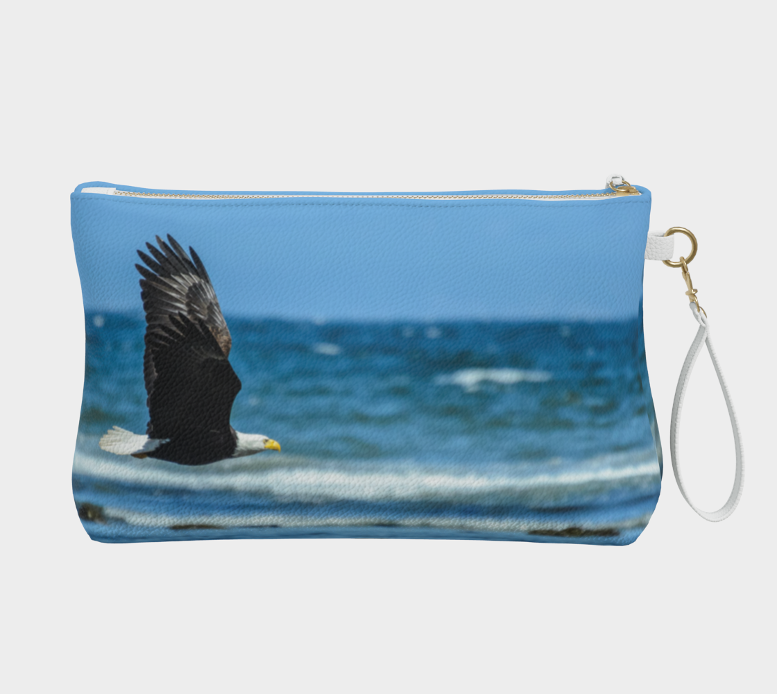 Fly Like A Eagle Vegan Leather Makeup Bag