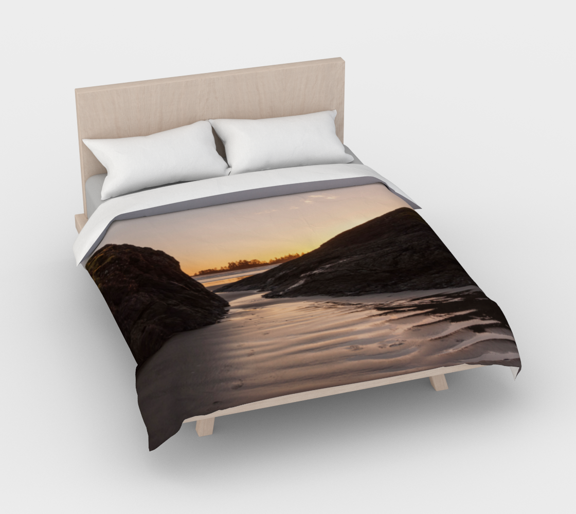 Distant Sunset Tofino Cotton Duvet Cover