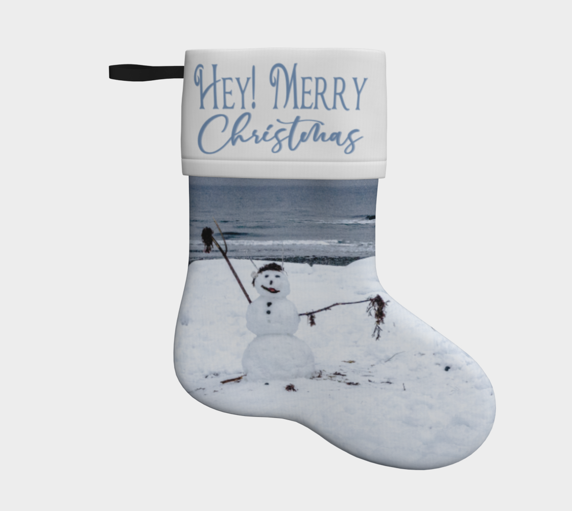 Hey! Merry Christmas Holiday Stocking