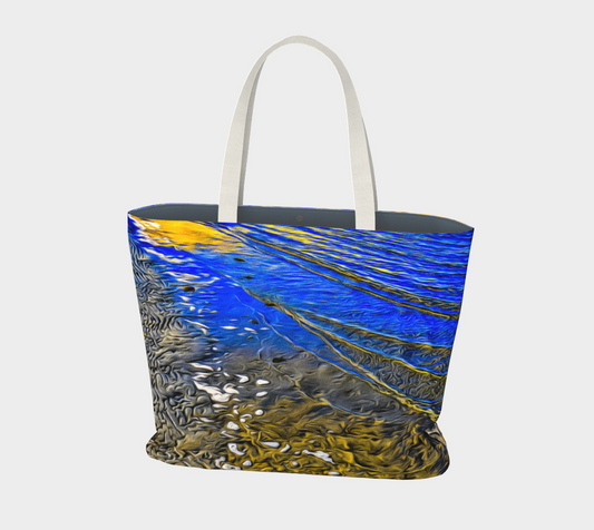 Van Isle Goddess Ebb and Flow oversized market tote.