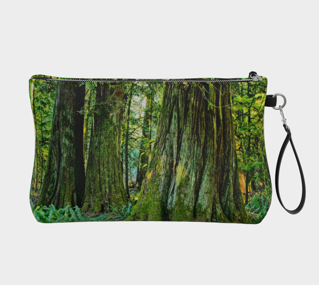 The Ancients Cathedral Grove Vegan Leather Makeup Bag