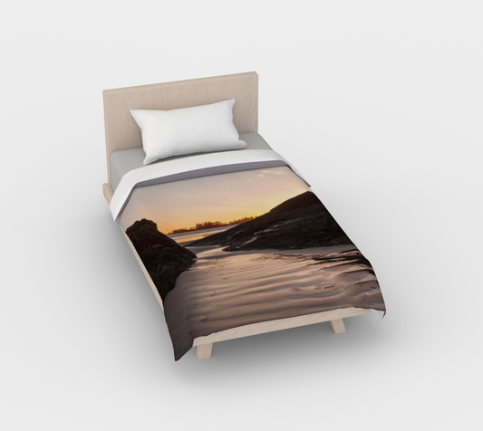 Distant Sunset Tofino Cotton Duvet Cover