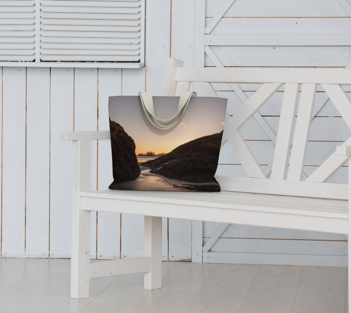 Van Isle Goddess Long Beach Sunset oversized Market Tote.