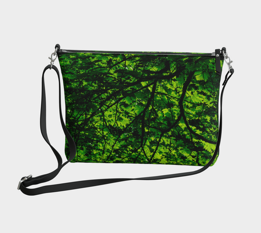 Canopy of Leaves Vegan Leather Crossbody Purse