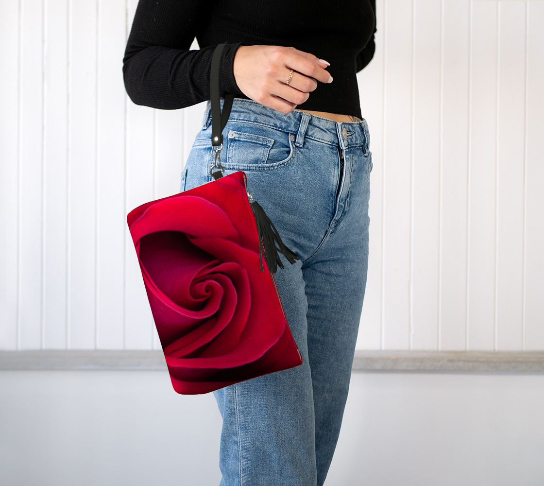 Stop & Smell the Roses Vegan Leather Makeup Bag