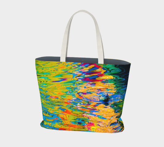 Van Isle Goddess Otter Art Oversized Market Tote.