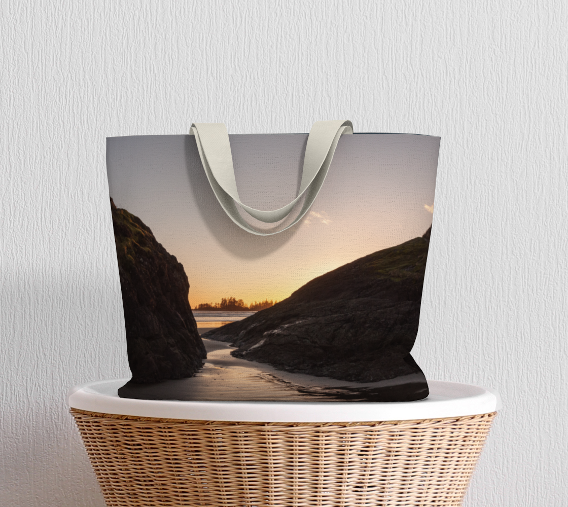 Van Isle Goddess Long Beach Sunset oversized Market Tote.