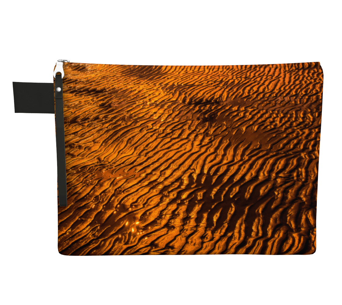 Golden Sand Zipper Carry All by Vanislegoddess.com available in 4 sizes.