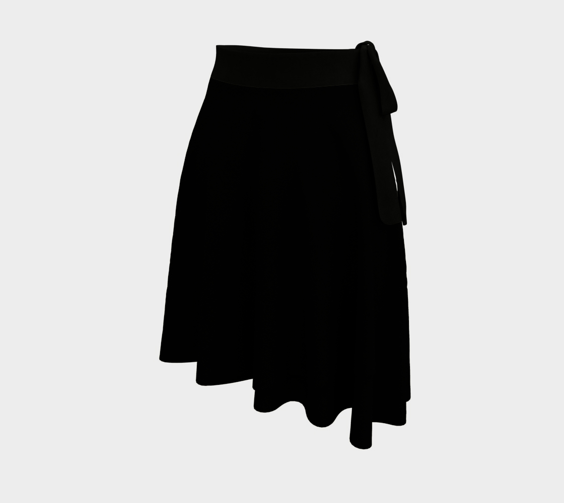 Goddess Black Wrap Skirt