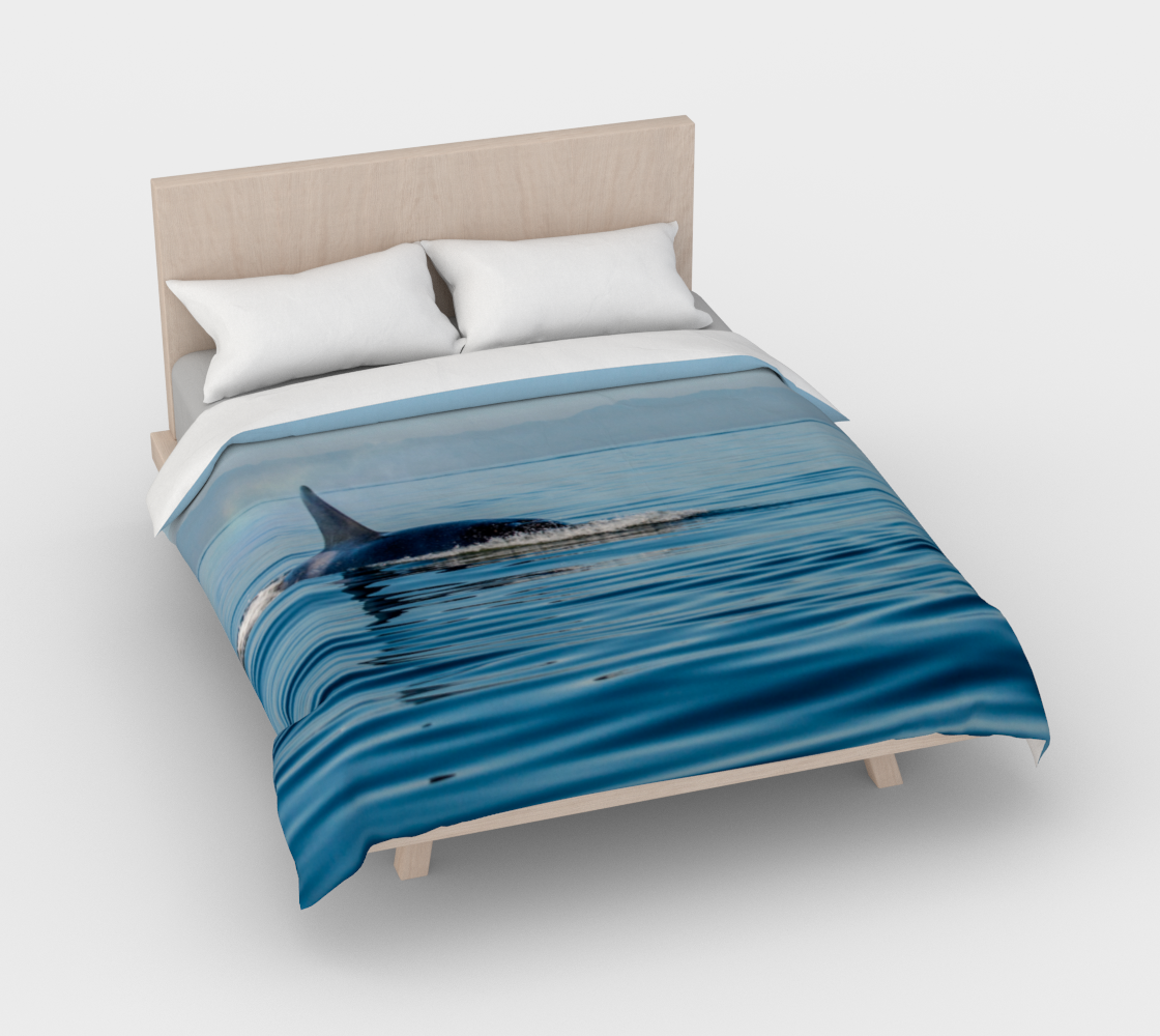 Orca Spray Cotton Duvet Cover