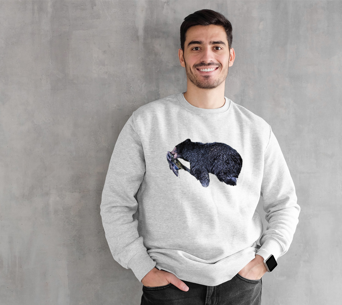 Salmon Seeker Crewneck Sweatshirt What’s better than a super cozy sweatshirt? A super cozy sweatshirt from Van Isle Goddess!  Super cozy unisex sweatshirt for those chilly days.  Excellent for men or women.   Fit is roomy and comfortable. 