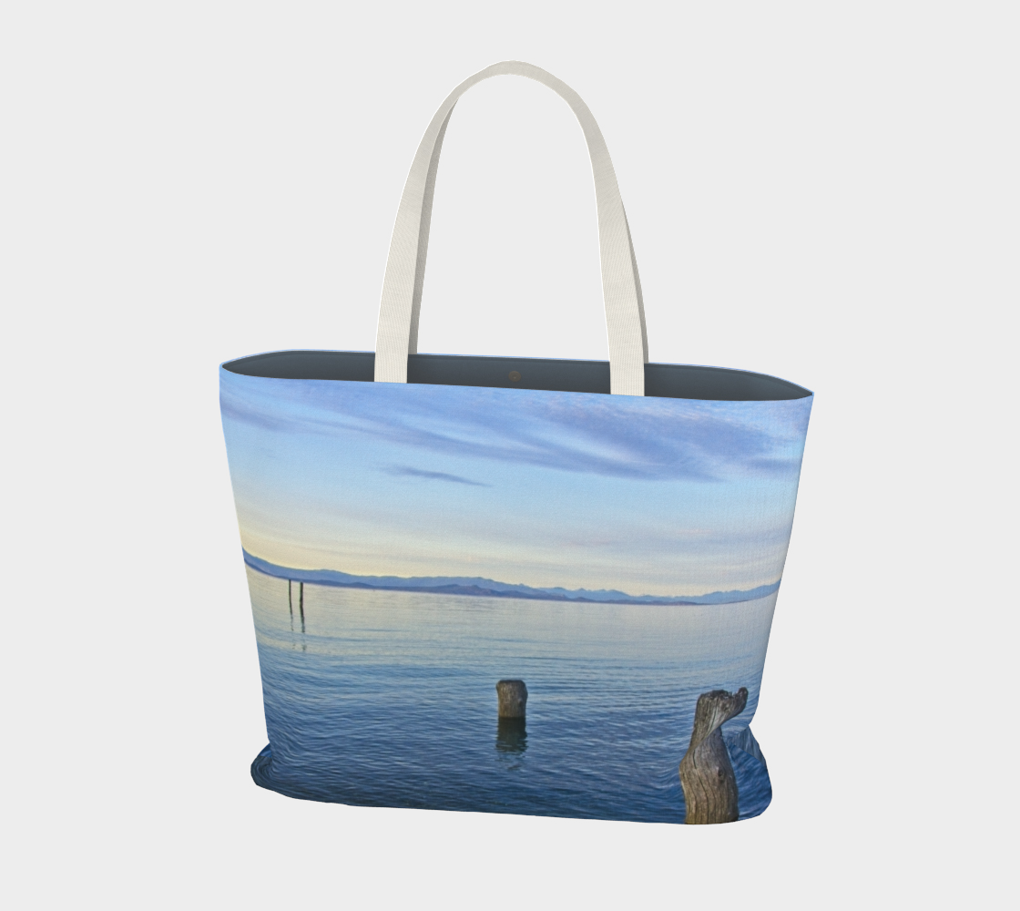 Van Isle Goddess Qualicum Beach Evening oversized Market Tote.