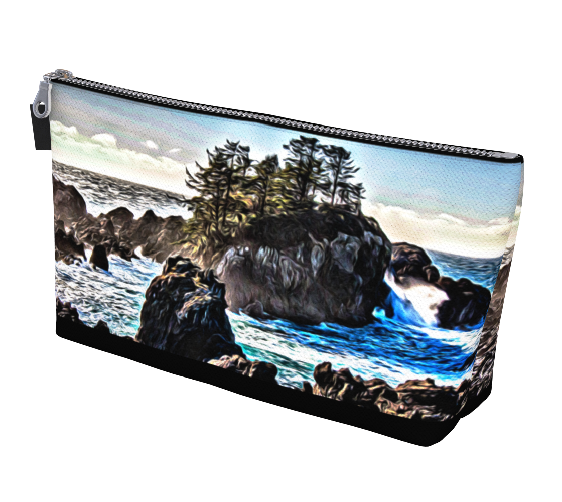 Coastal Energy Makeup Bag by Van Isle Goddess Vancouver Island available in 2 sizes.