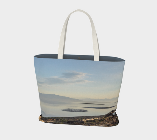 Van Isle Goddess Early Morning Rise Parksville Beach oversized market tote.