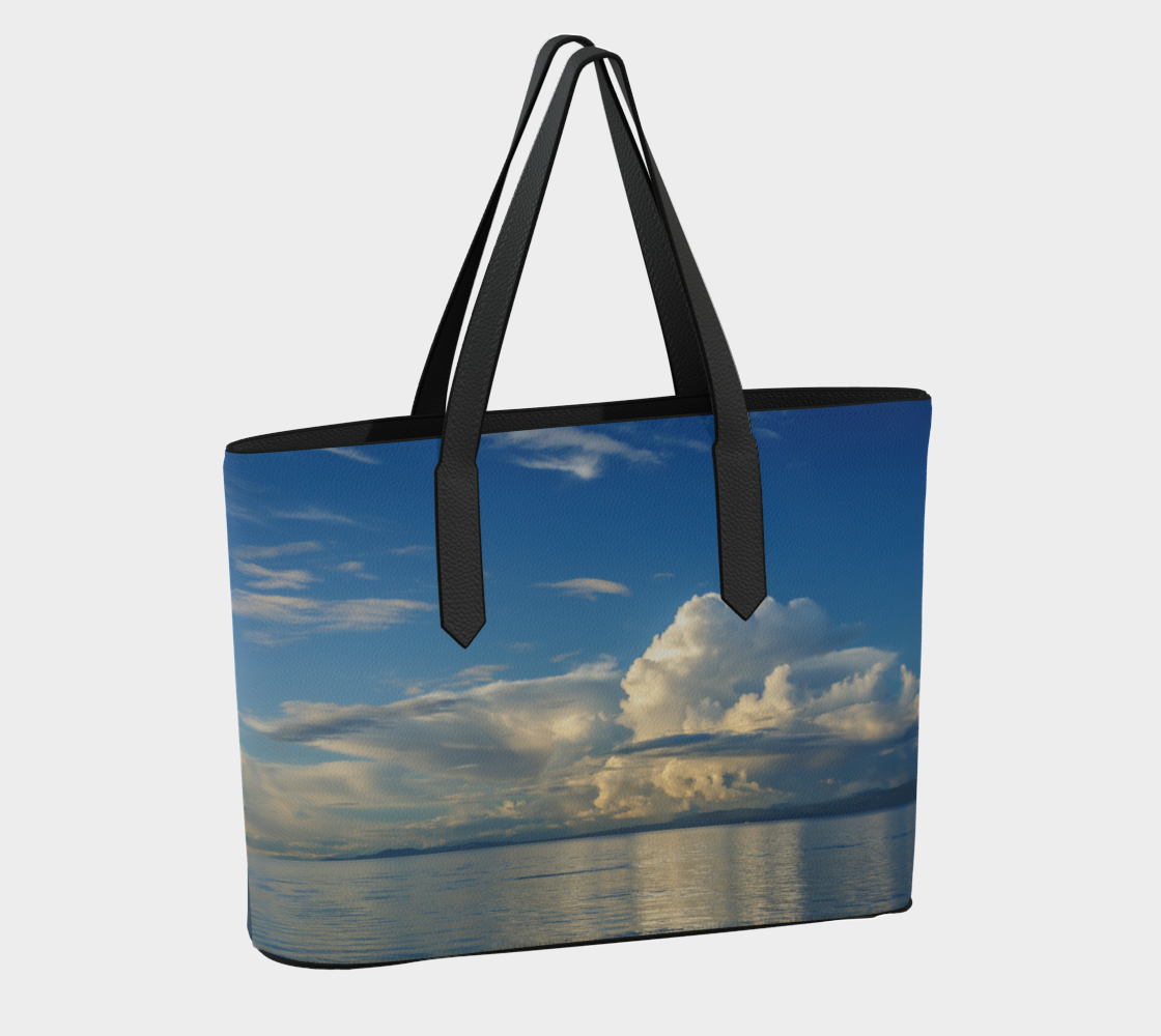 Qualicum Beach Vegan Leather Tote Bag