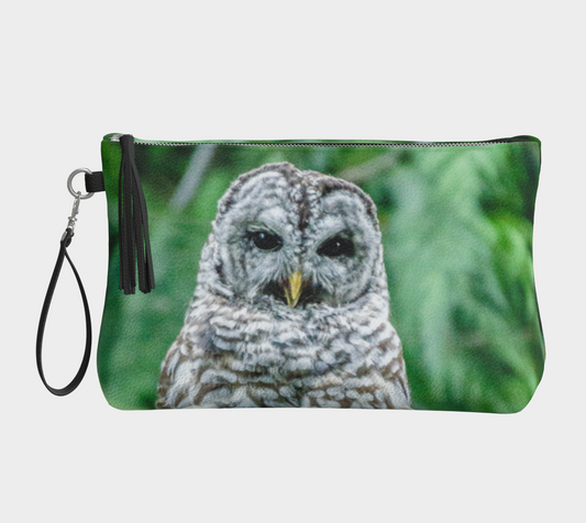 Good Evening Owl Vegan Leather Makeup Bag