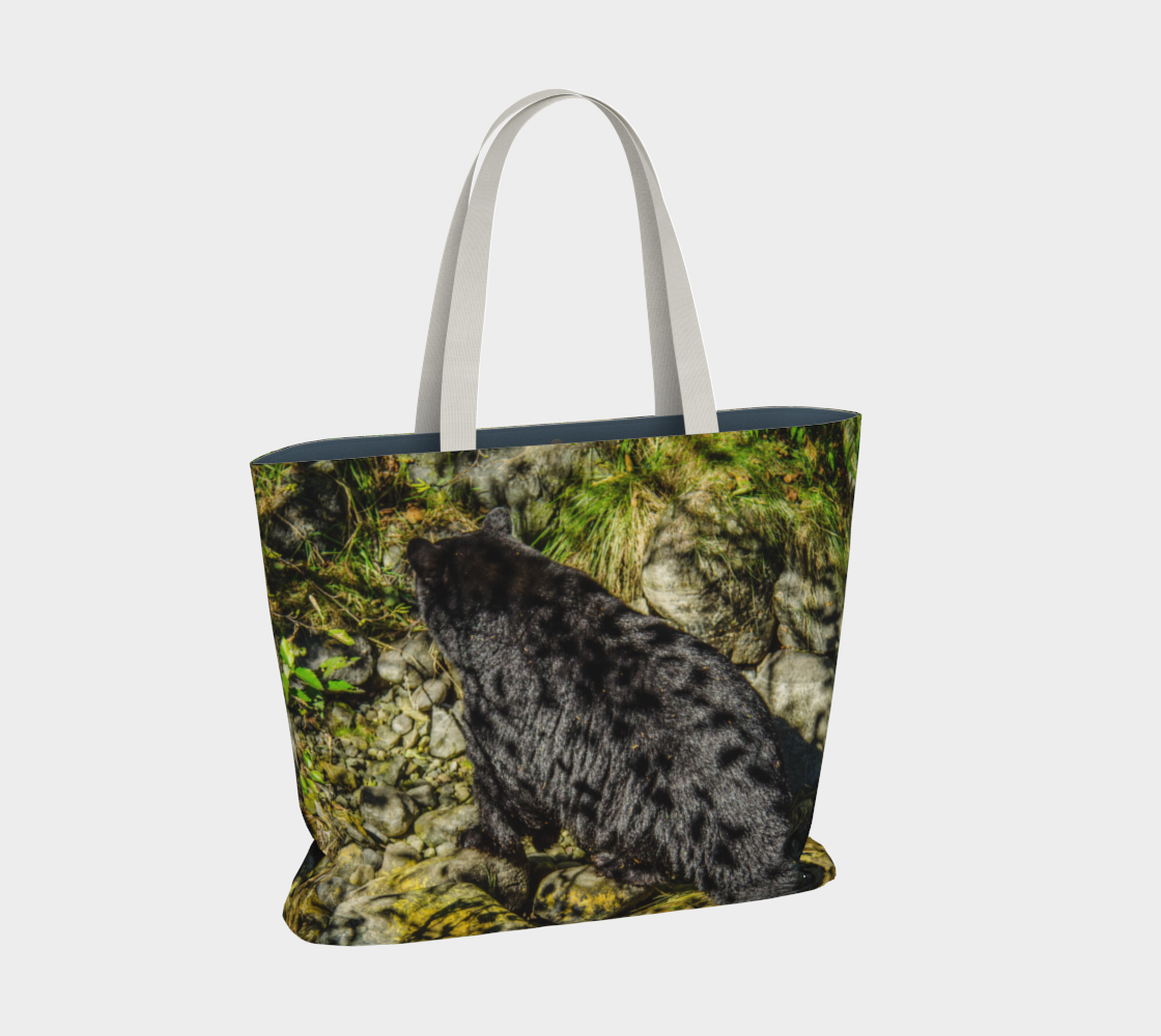 Van Isle Goddess Forest Bear oversized Market Tote.