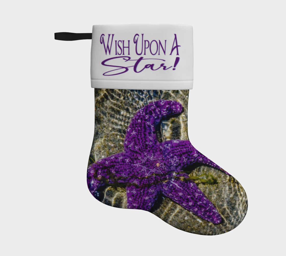 Wish Upon A Star Starfish Holiday Stocking