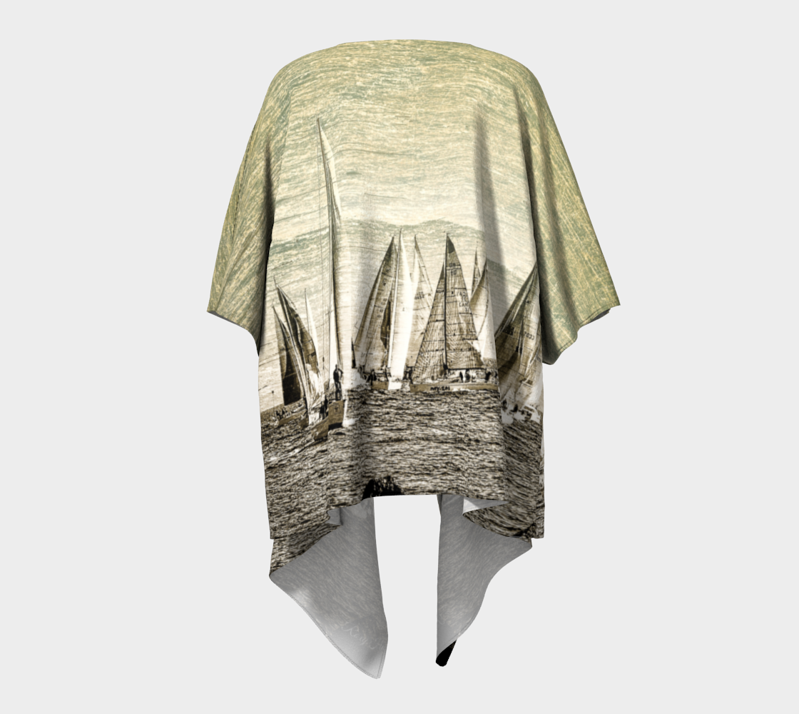 Yacht Race Draped Kimono