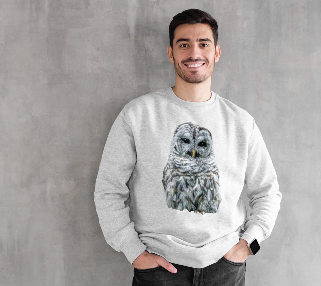 Wise Owl Crewneck Sweatshirt What’s better than a super cozy sweatshirt? A super cozy sweatshirt from Van Isle Goddess!  Super cozy unisex sweatshirt for those chilly days.  Excellent for men or women.   Fit is roomy and comfortable. 