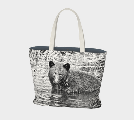 Van Isle Goddess Black Bear Ucluelet  Market Tote