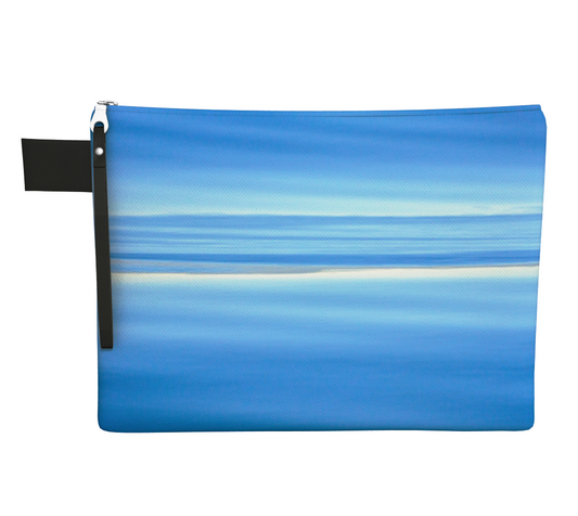 Ocean Blue Zipper Carry All by Vanislegoddess.com available in 4 sizes.