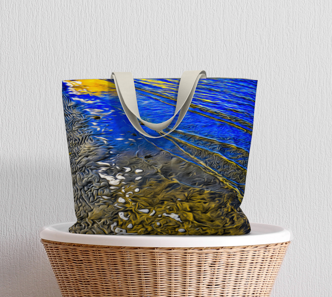 Van Isle Goddess Ebb and Flow oversized market tote.