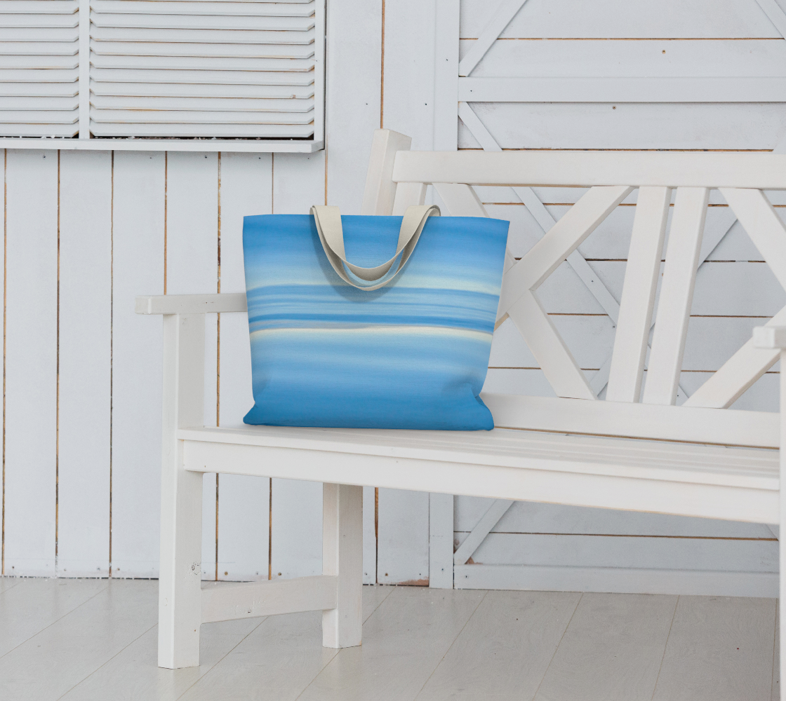 Van Isle Goddess Ocean Blue Horizon oversized  Market Tote.