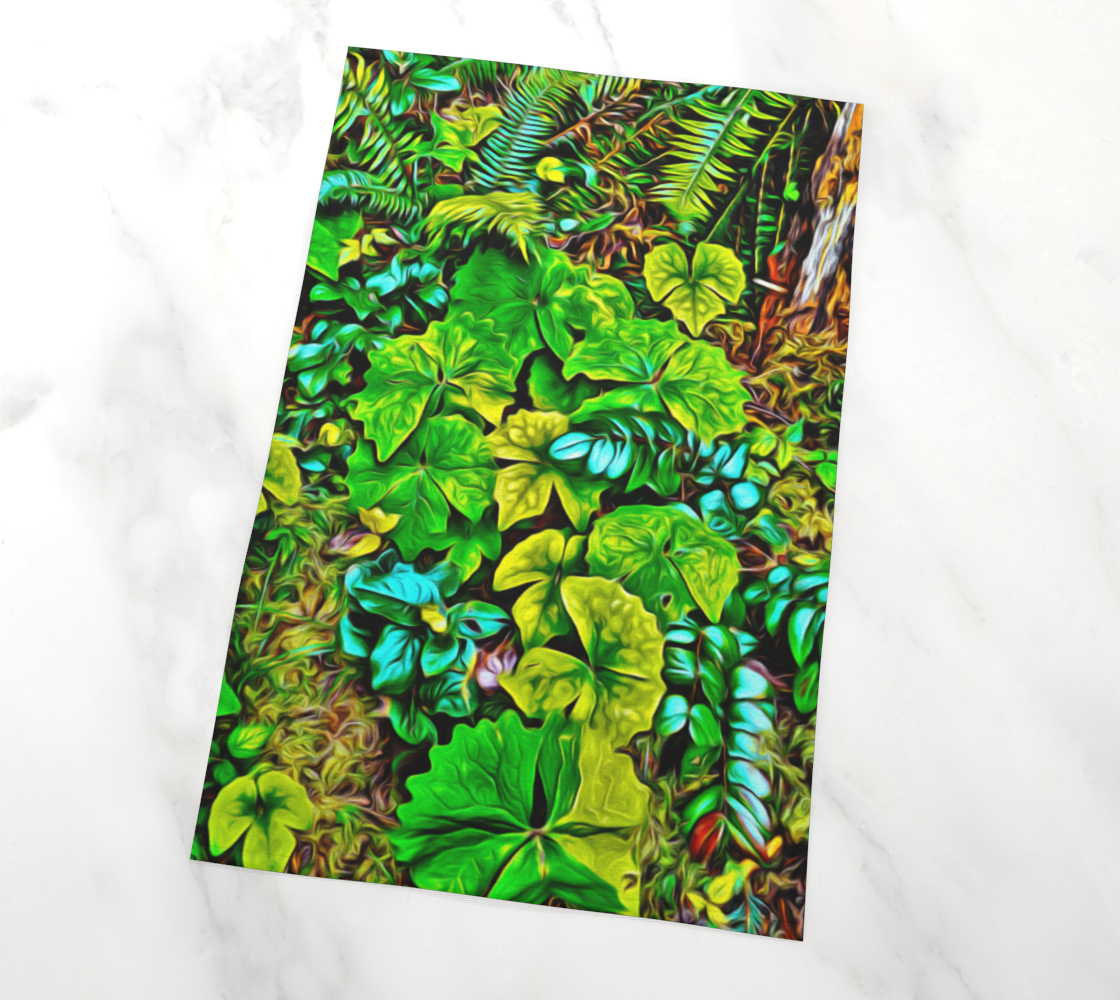 Forest Floor Cathedral Grove Vancouver Island Tea Towels photography by Roxy Hurtubise VanIsleGoddess.com
