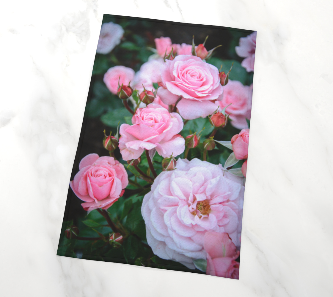 Joy of Roses Tea Towel