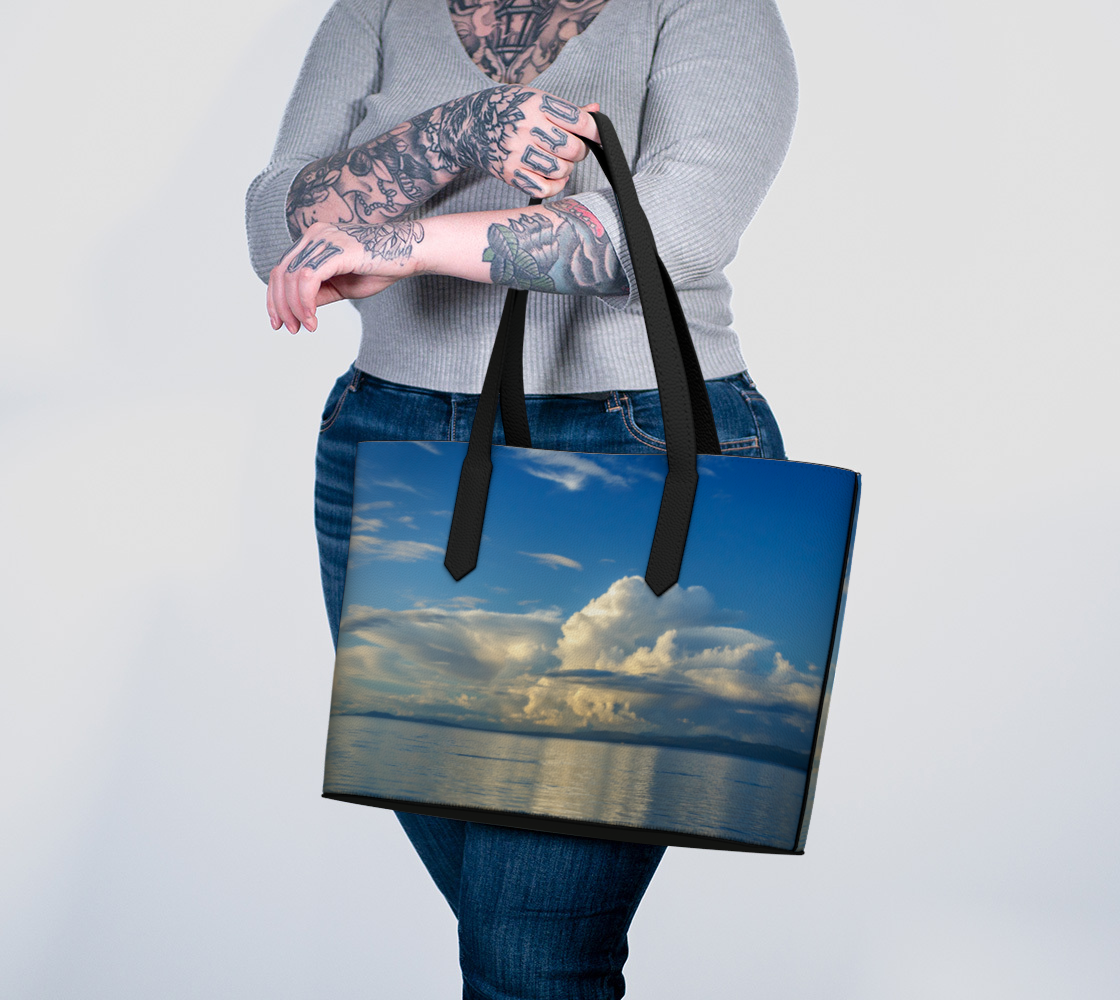 Qualicum Beach Vegan Leather Tote Bag