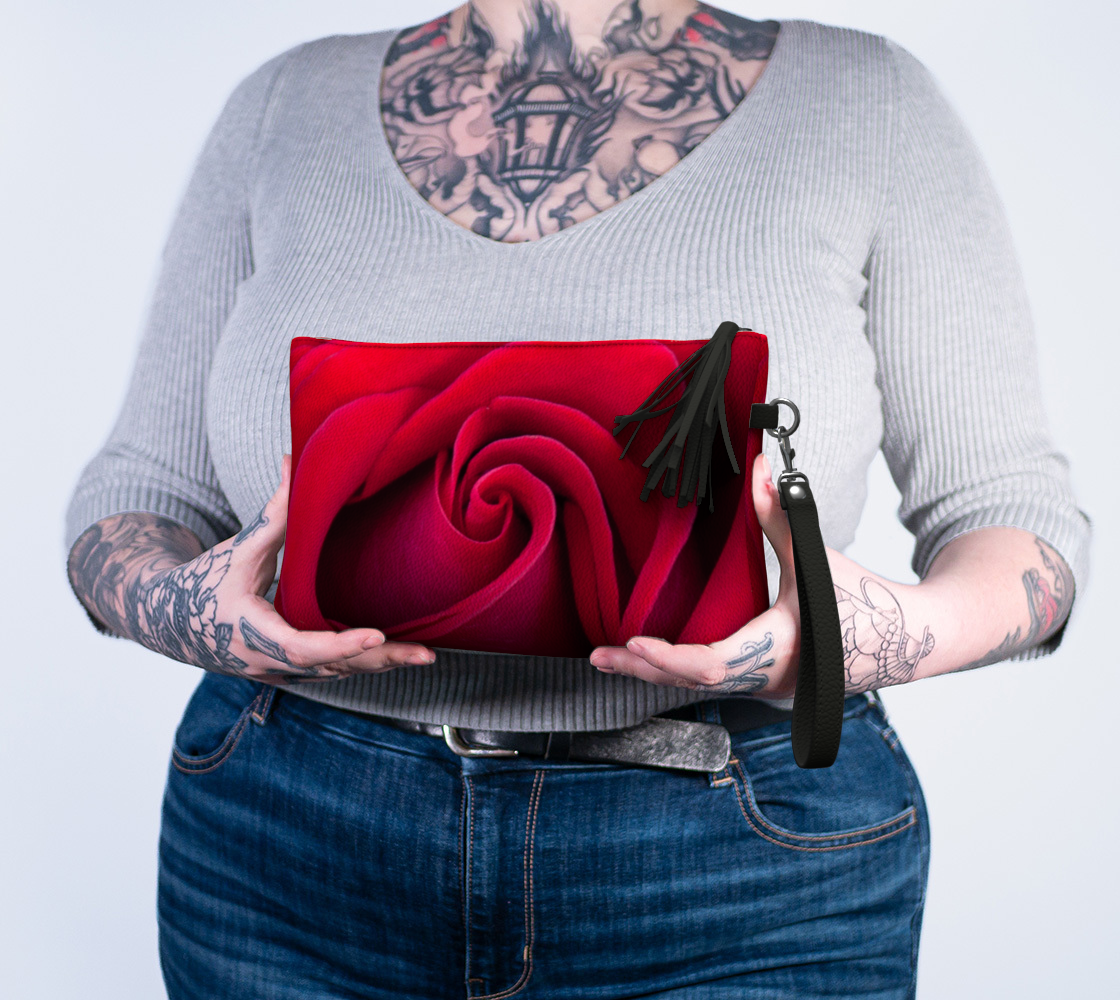 Stop & Smell the Roses Vegan Leather Makeup Bag