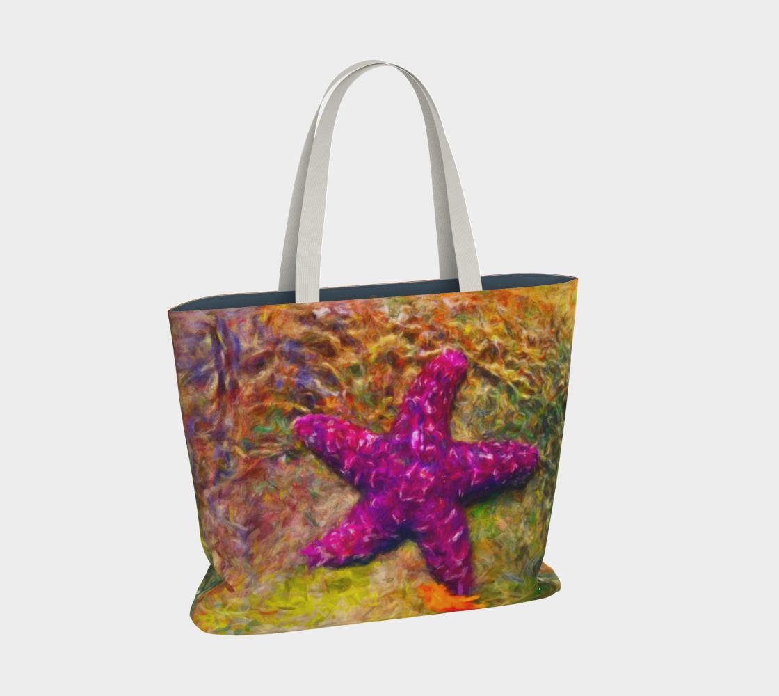 Van Isle Goddess Starfish Attraction oversized Market Tote.