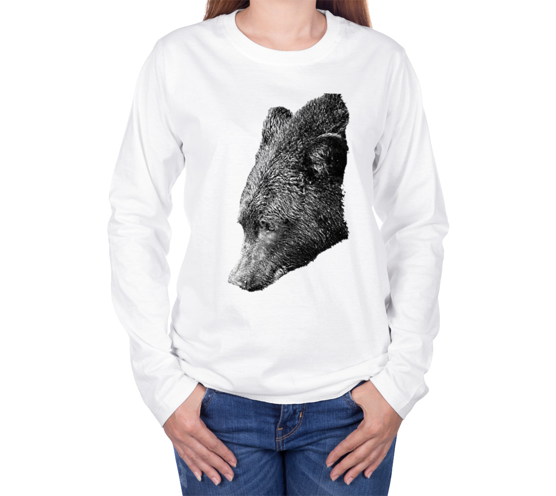 Adventure Bear Long Sleeve Unisex T-Shirt Van Isle Goddess 100% cotton crew neck long sleeve super comfy tee is a must-have basic for any wardrobe.  Whether you’re going to a gig, a sports game, a rally, or just walking down the street, this lightweight, 100% cotton crew neck is perfect!
