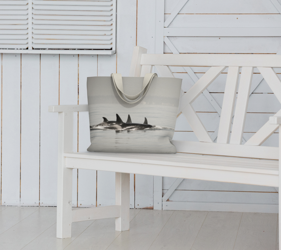 Van Isle Goddess Orca Formation oversized market Tote.