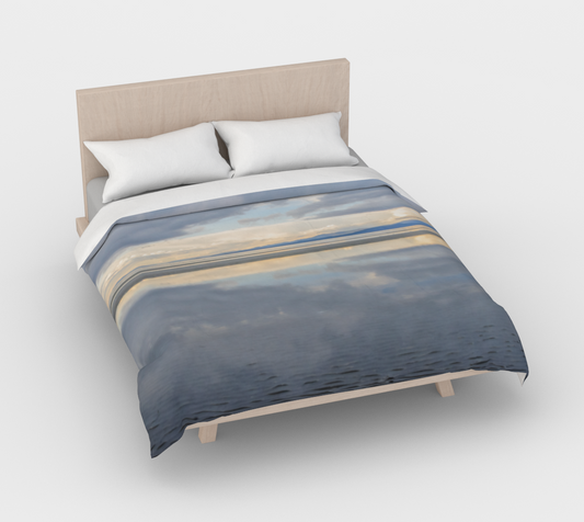 Light Language Parksville Beach Cotton Duvet Cover