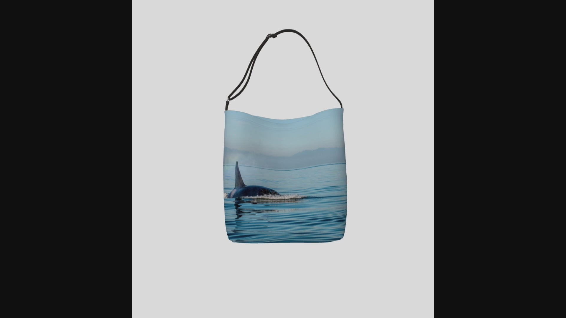 Video Orca Spray Neoprene Day Tote: Breathtaking Coastal Wildlife Tote Bag
