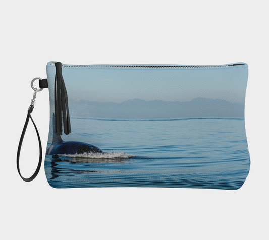 Orca Spray Vegan Leather Makeup Bag