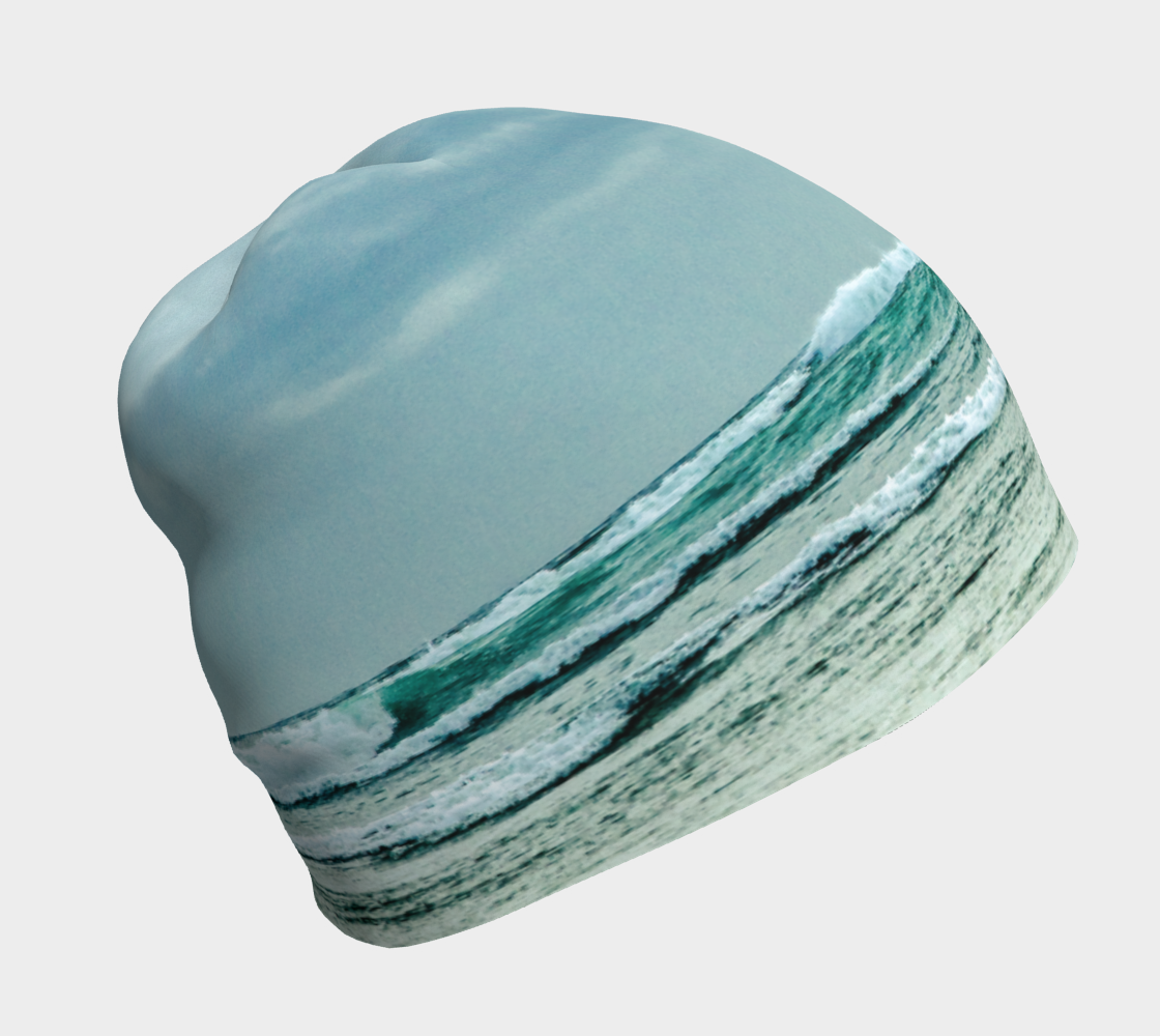 Right side of Ocean Calling Long Beach Tofino Beanie