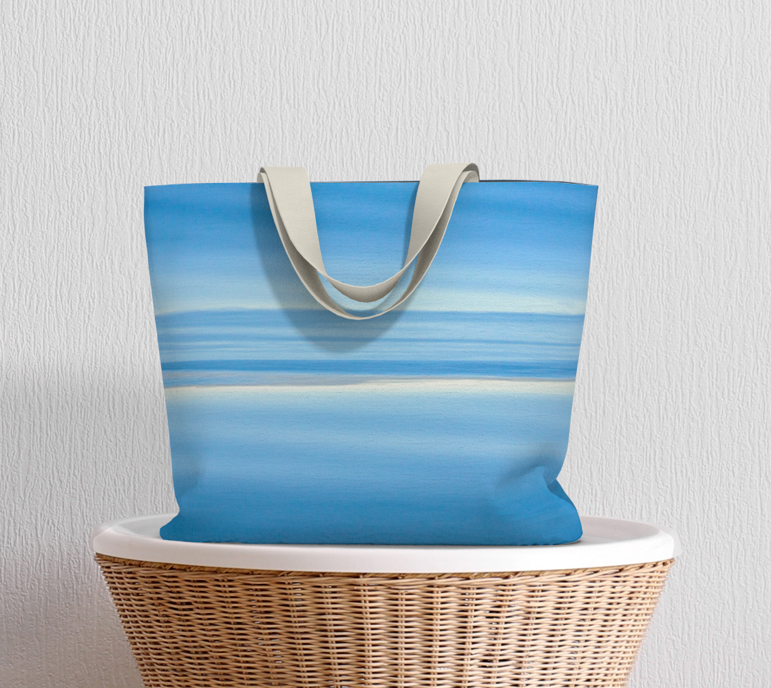 Van Isle Goddess Ocean Blue Horizon oversized  Market Tote.