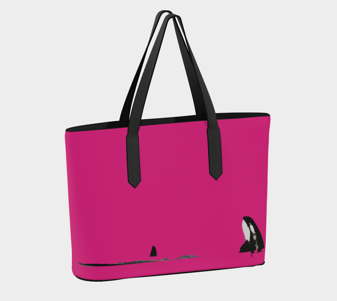 Orca Spy Hop Vegan Leather Tote Bag