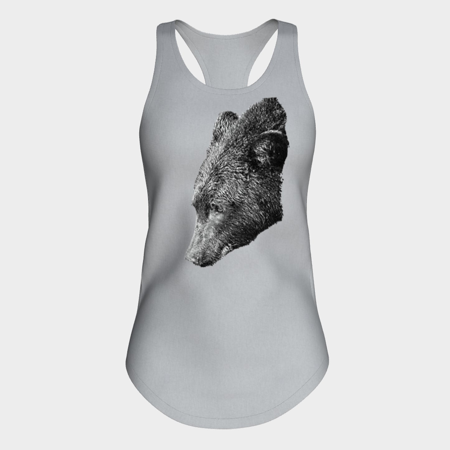 Adventure Bear Racerback Tank Top great for summer or working out available in summer colours by Van Isle Goddess