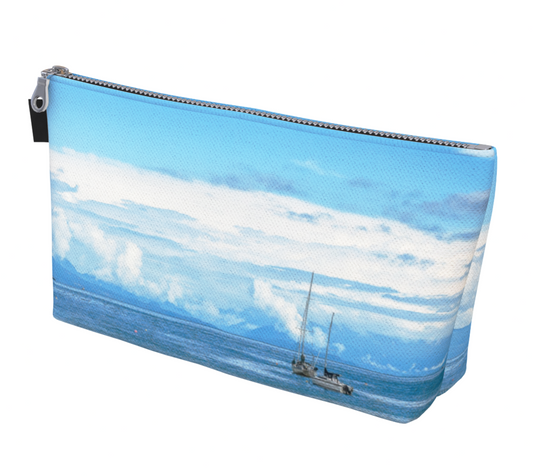 Azure Afternoon Makeup Bag by Van Isle Goddess