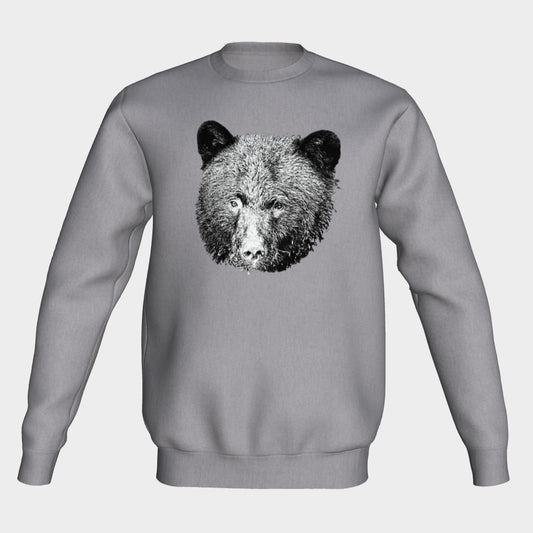 Bear Head Unisex Crewneck Sweatshirt