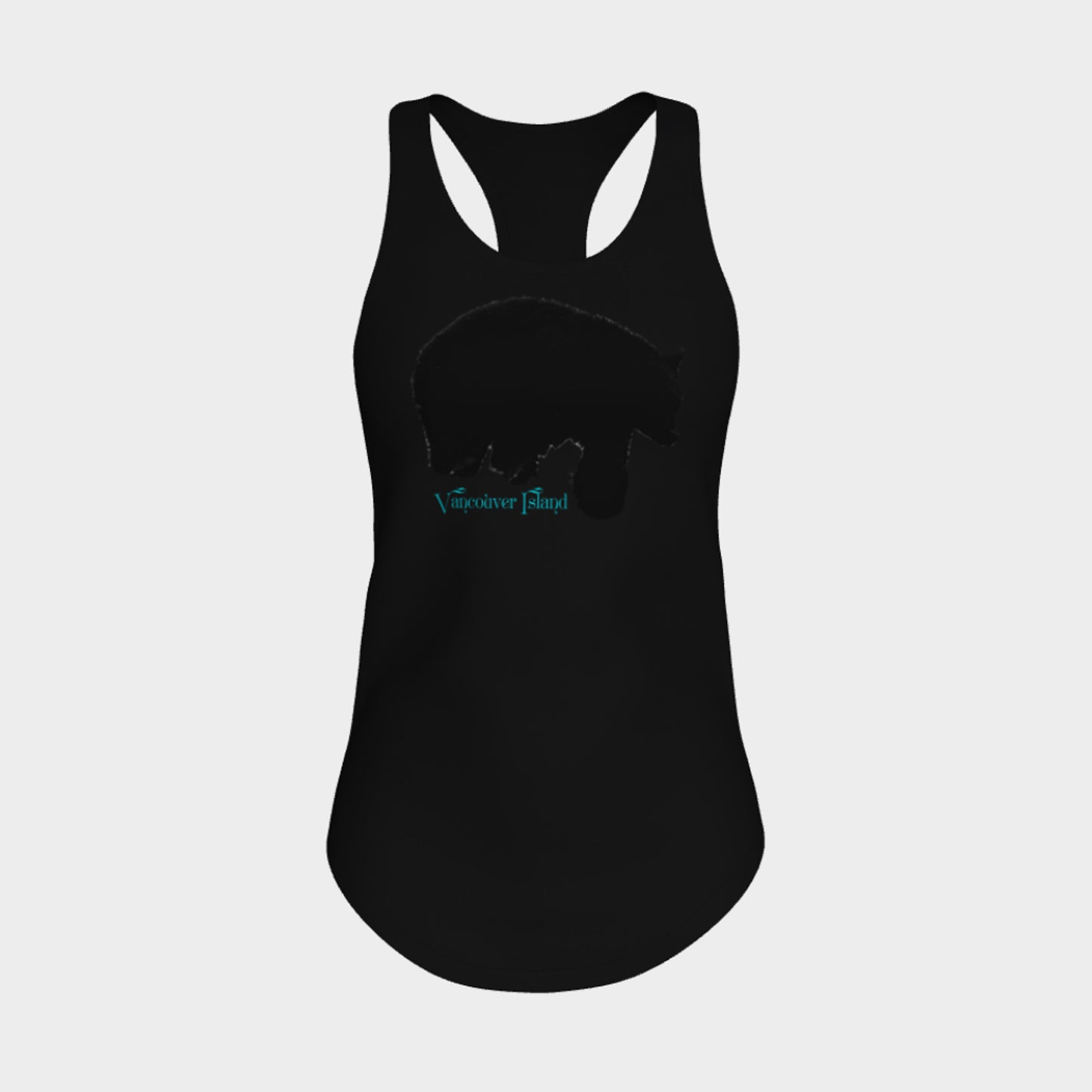 Bear Vancouver Island Racerback Tank Top by VanIsleGoddess.Com available in summer colours.